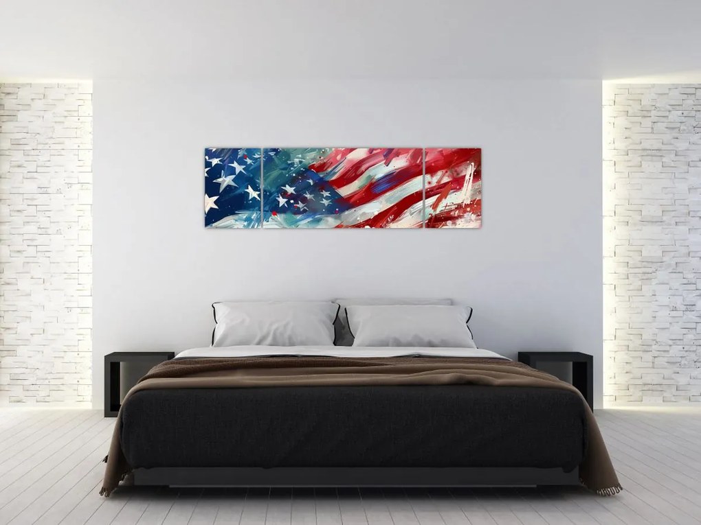 Obraz - Flaga USA (170x50 cm)