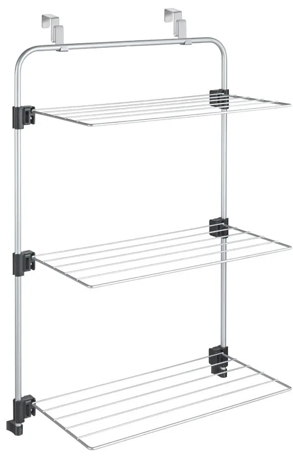 Wisząca suszarka na pranie w kolorze srebra 11 m Gale – Metaltex