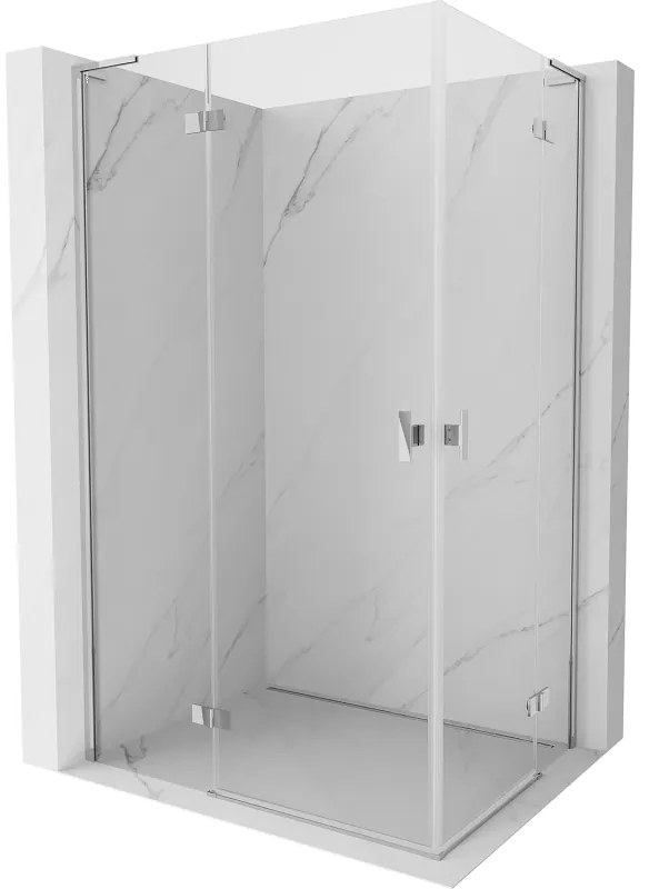 Mexen Mist-H L Duo kabina prysznicowa uchylna lewa 90 x 75 cm, transparent, chrom - 8A5L-090L-075P-01-00