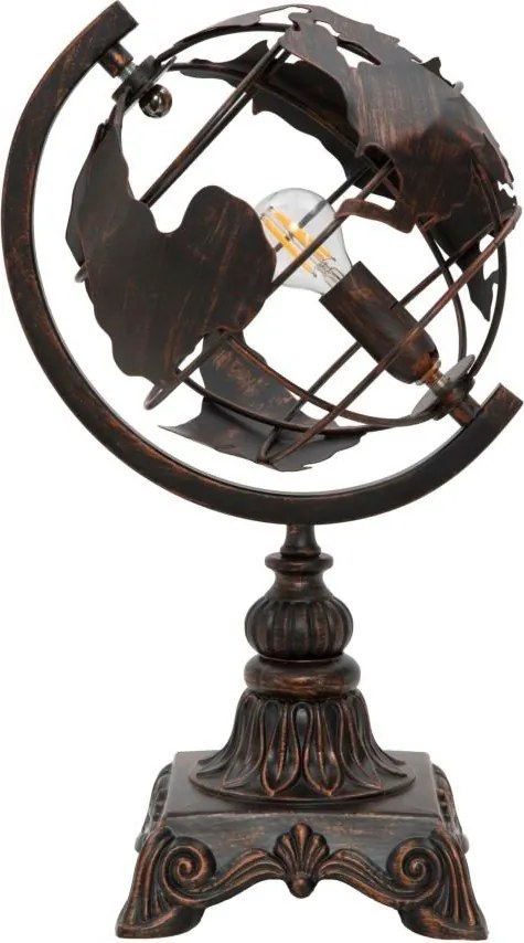 Czarna lampa stołowa z metalowym kloszem (wysokość 40 cm) World Industry – Mauro Ferretti