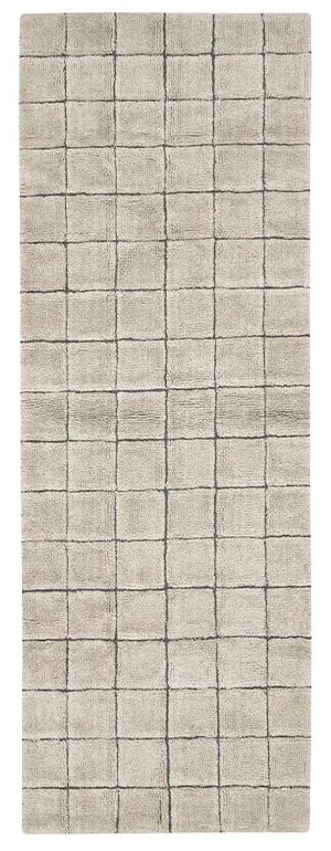 Beżowy wełniany chodnik tkany ręcznie 80x230 cm Mosaic Sandstone – Lorena Canals