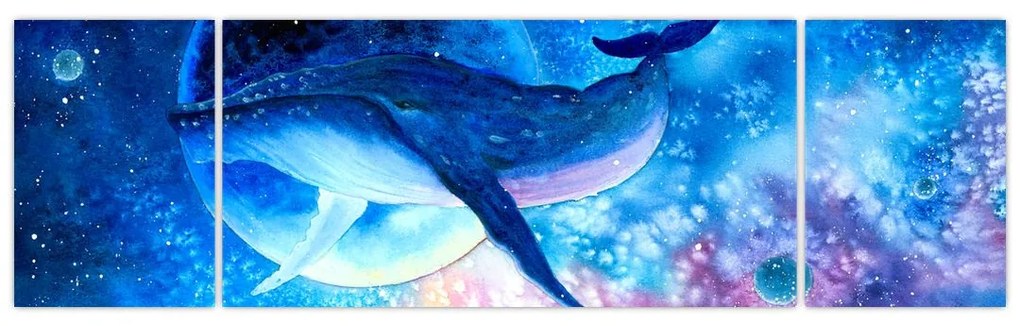 Obraz - Kosmiczny wieloryb (170x50 cm)