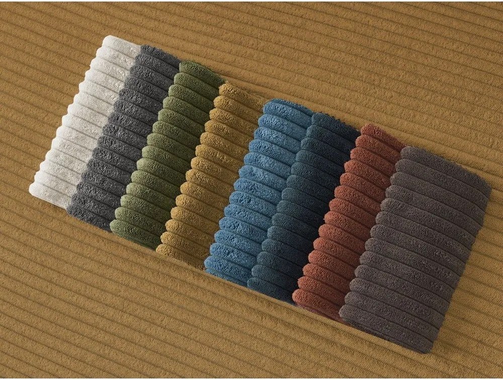 Musztardowa sztruksowa sofa 242 cm Giorgia – Bobochic Paris