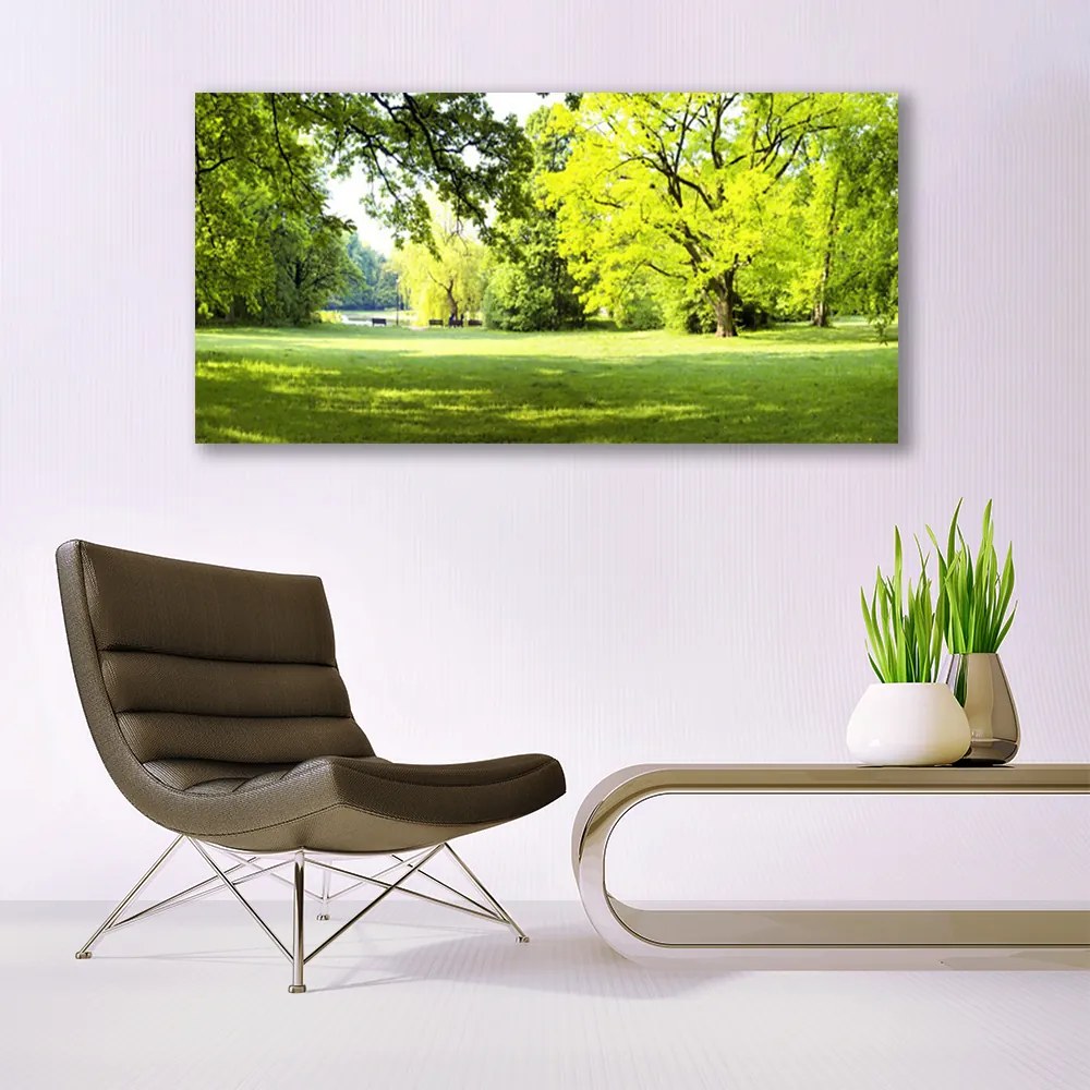 Obraz canvas Parkowa Aleja w Słońcu