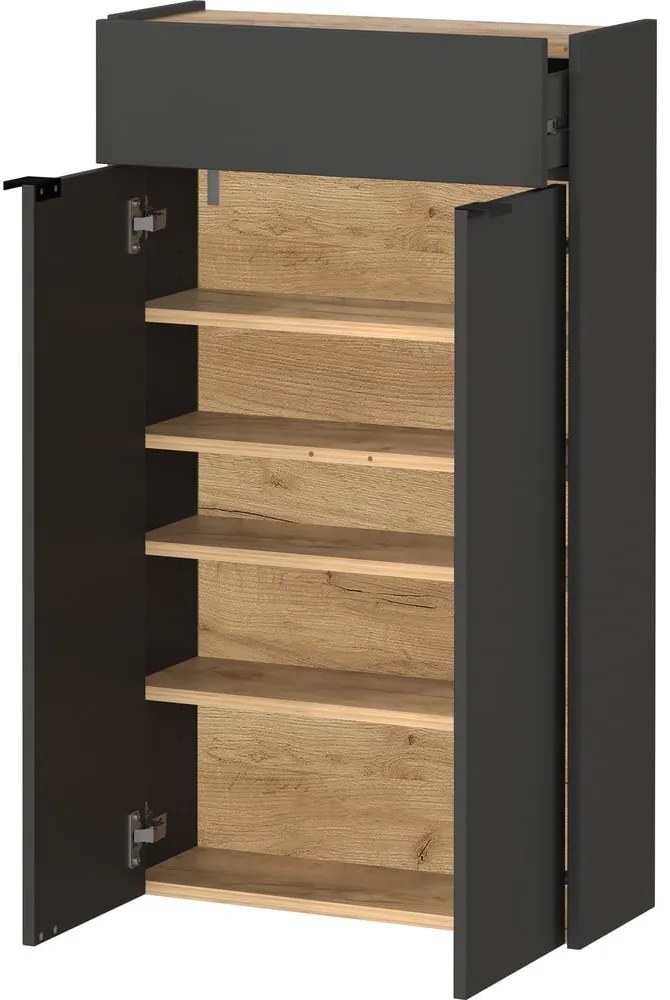 Antracytowa szafka 56x97x22 cm Ameca – Germania