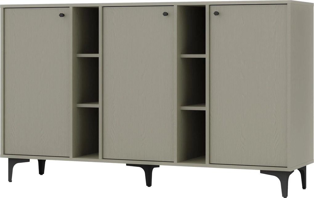 Komoda TORINO - Zielony / Wysokość 94 cm / 158 cm / Bez szuflad