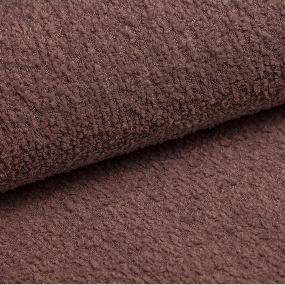 Czerwona rozkładana sofa z materiału bouclé 215 cm Patti – Bonami Selection