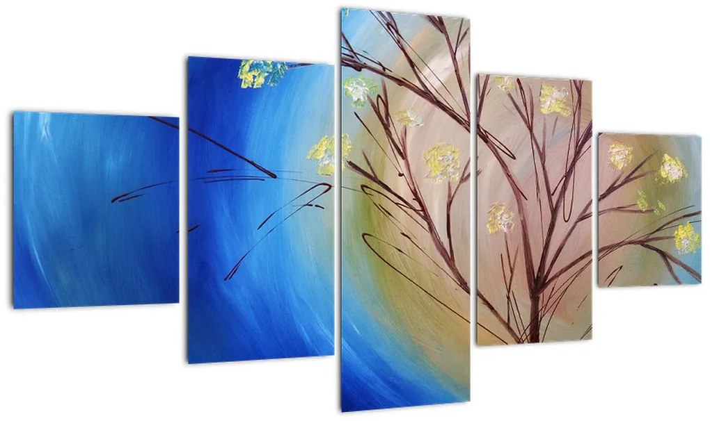 Obraz - Drzewo zakrywające słońce (125x70 cm)