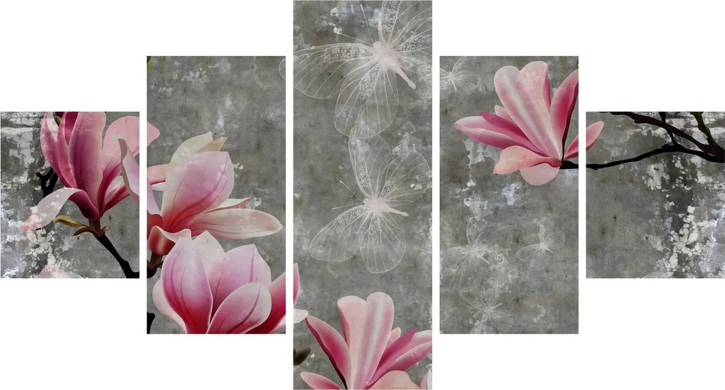 Obraz z kwiatami (125x70 cm)