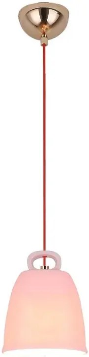Różowa ceramiczna lampa wisząca - V012 S1-E23
