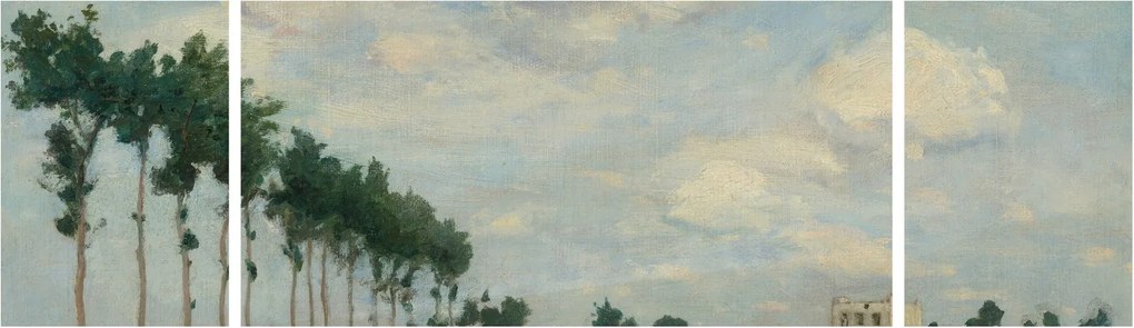 Obraz - Johan Barthold Jongkind, The Towpath, reprodukcje (170x50 cm)