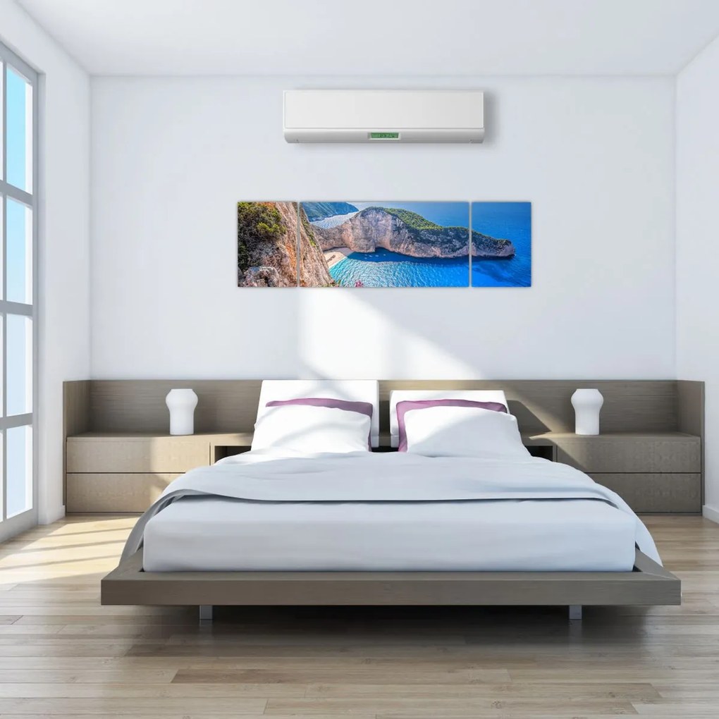 Obraz - Plaża Navagio, Grecja (170x50 cm)