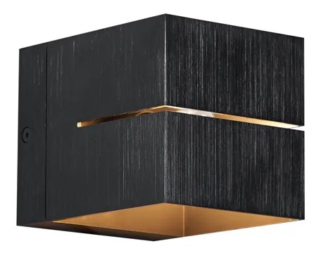 Nowoczesny kinkiet w kolorze metalu z efektem świetlnym - Transfer Groove