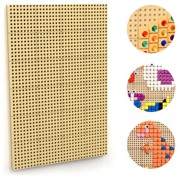 Masterkidz panel ścienny tablica naukowa kreatywna stem + panel monatażowy 120x80cm