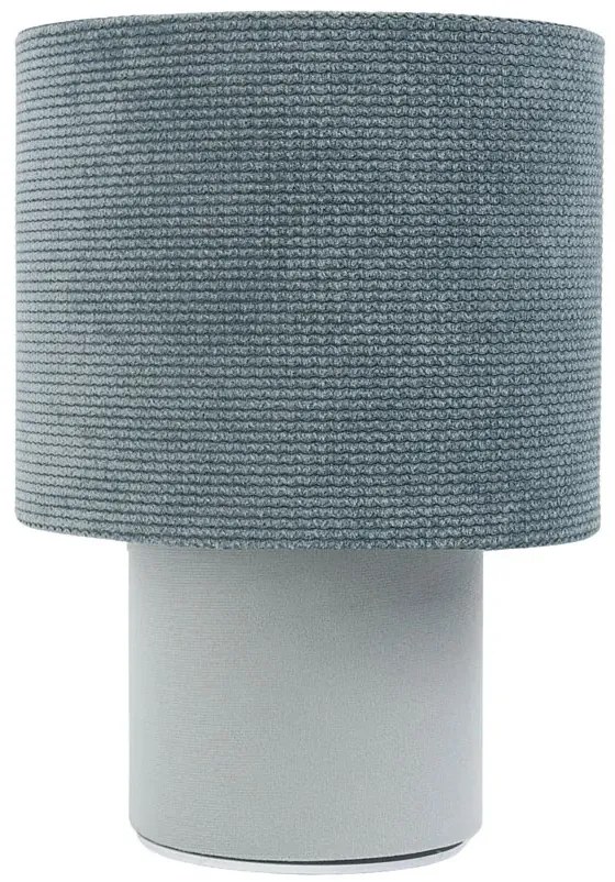 Niebieska abażurowa lampka nocna tuba - A339 L6-W39
