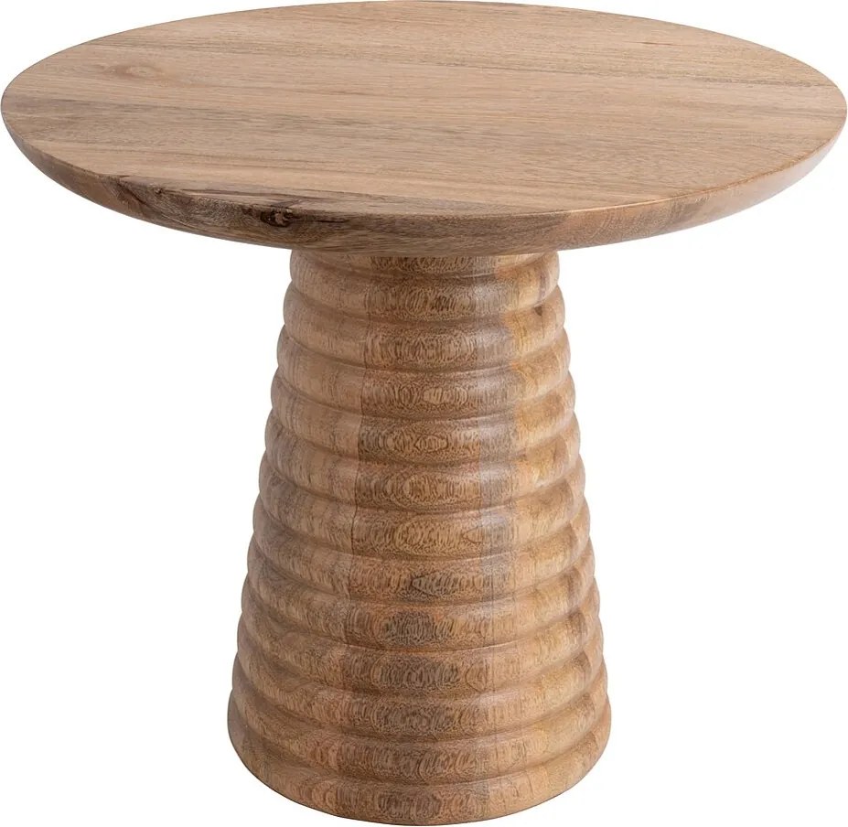 Stolik pomocniczy Force Layered Base - drewno mango