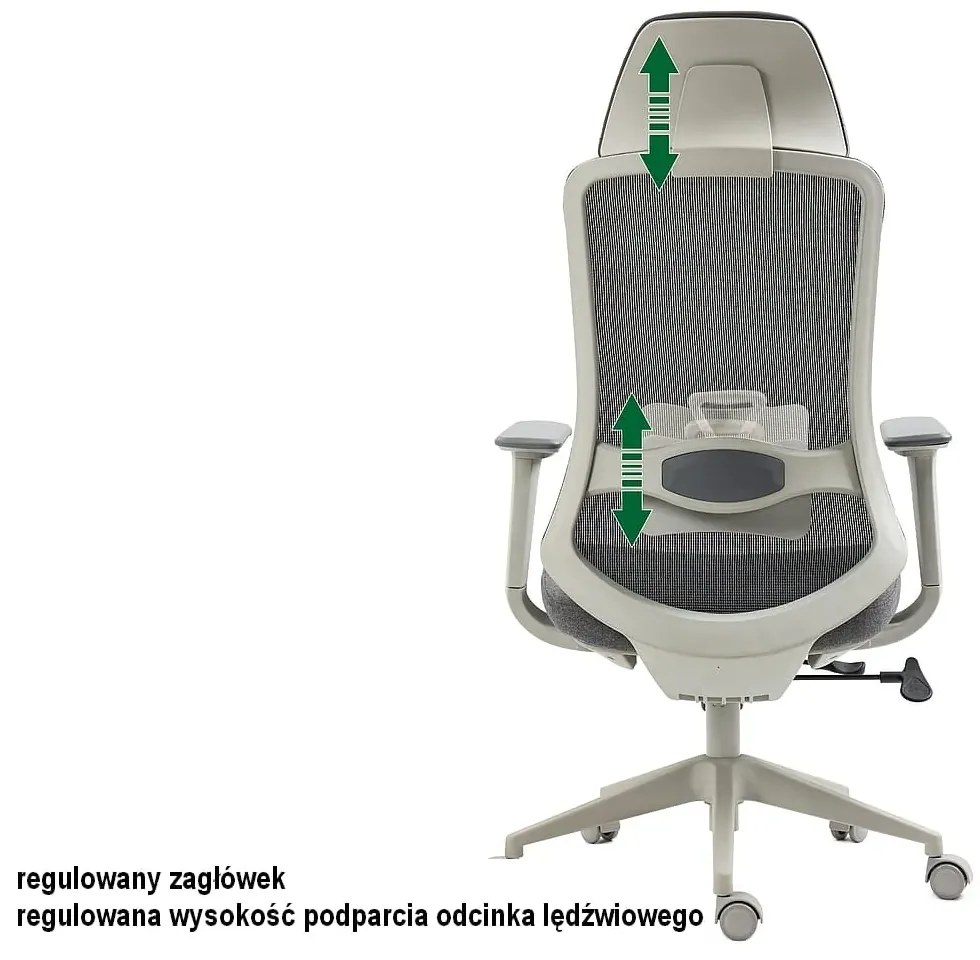 Fotel ergonomiczny ERGON szary SIGNAL