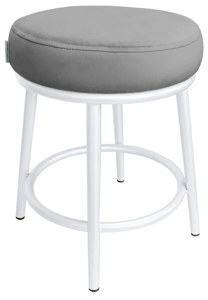 Taboret Ben noga metalowa biała MG17