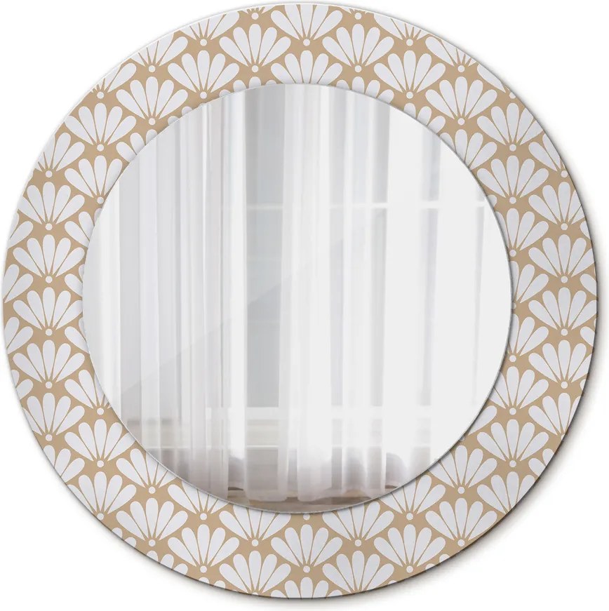Lustro dekoracyjne okrągłe Orientalny kwiat
