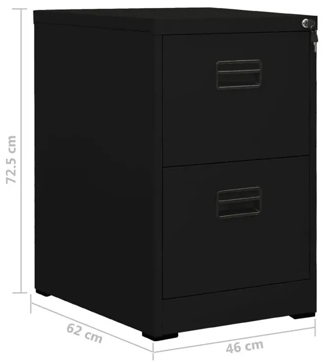Kontenerek czarny na klucz pod biurko E5-T26