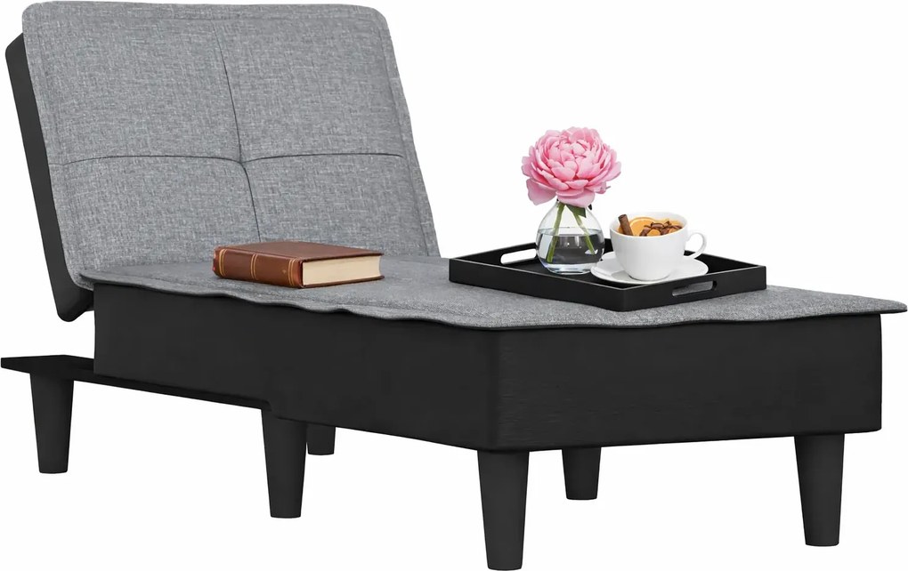 Rozkładany jasnoszary szezlong do salonu G7-C00