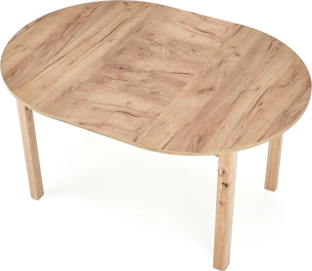Okrągły rozkładany stół Ringo dąb craft