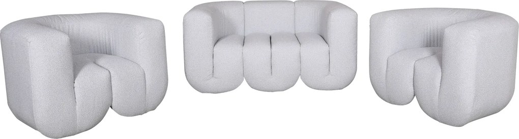 Designerska sofa z tkaniny szenilowej Nua N88-150