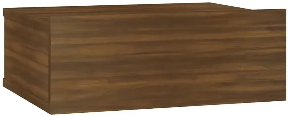 Skandynawska wisząca szafka nocna z szufladą brązowy dąb M5-Z42