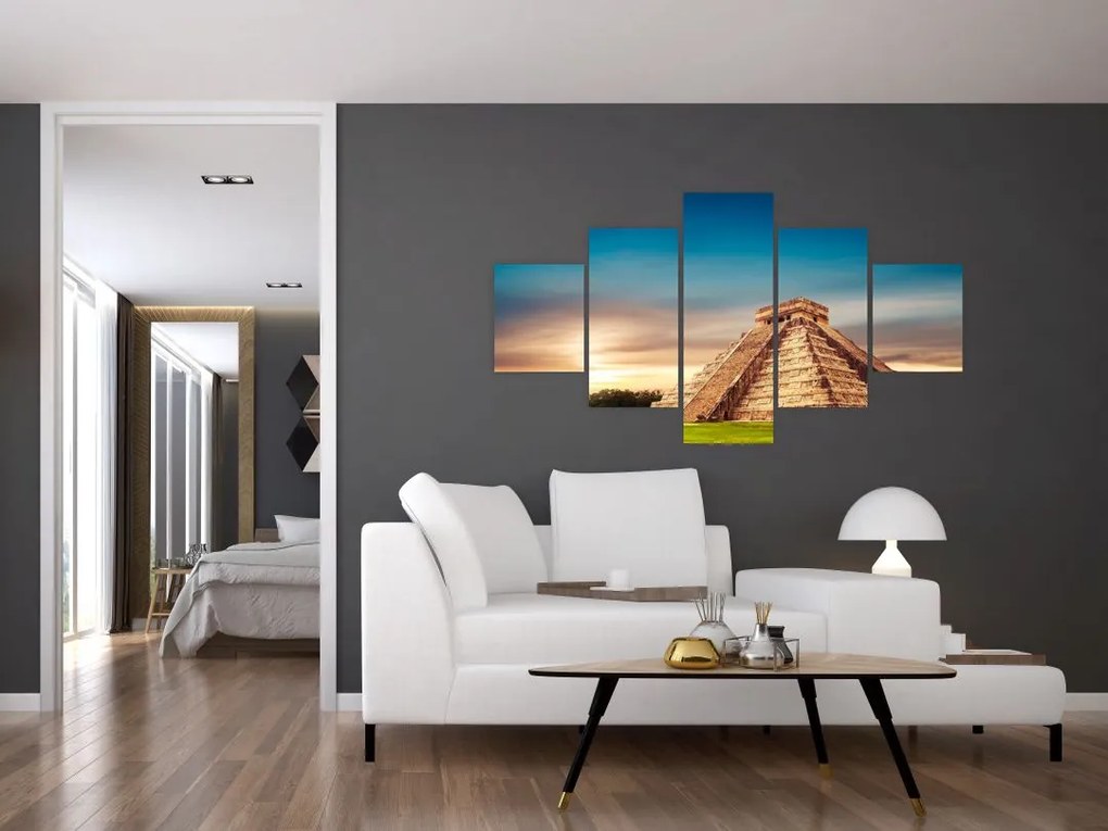 Obraz słynnego pomnika Majów (125x70 cm)