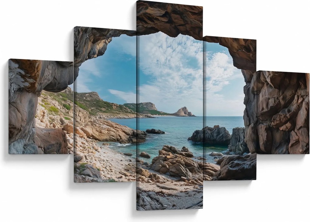 Obraz - Jaskinia przy morzu (125x70 cm)