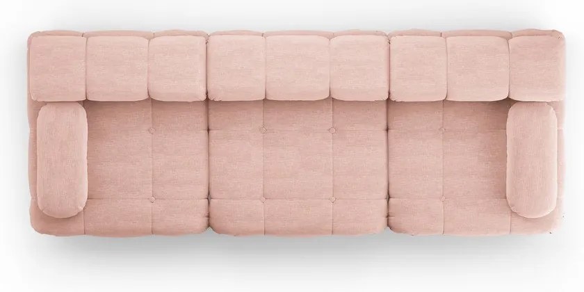 Jasnoróżowa sofa 288 cm Ferento – Cosmopolitan Design
