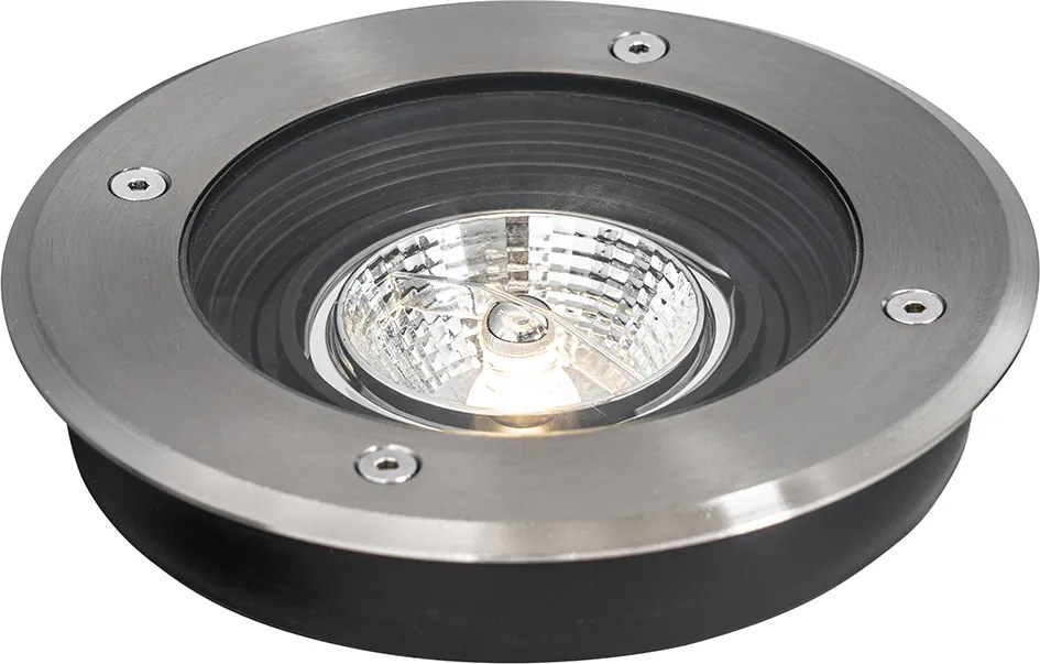 Zestaw 6 nowoczesnych zewnętrznych reflektorów ogrodowych stal AR70 regulowane IP65 - Delux