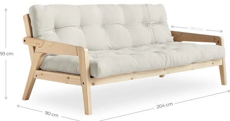 Turkusowa rozkładana sofa 204 cm Grab – Karup Design
