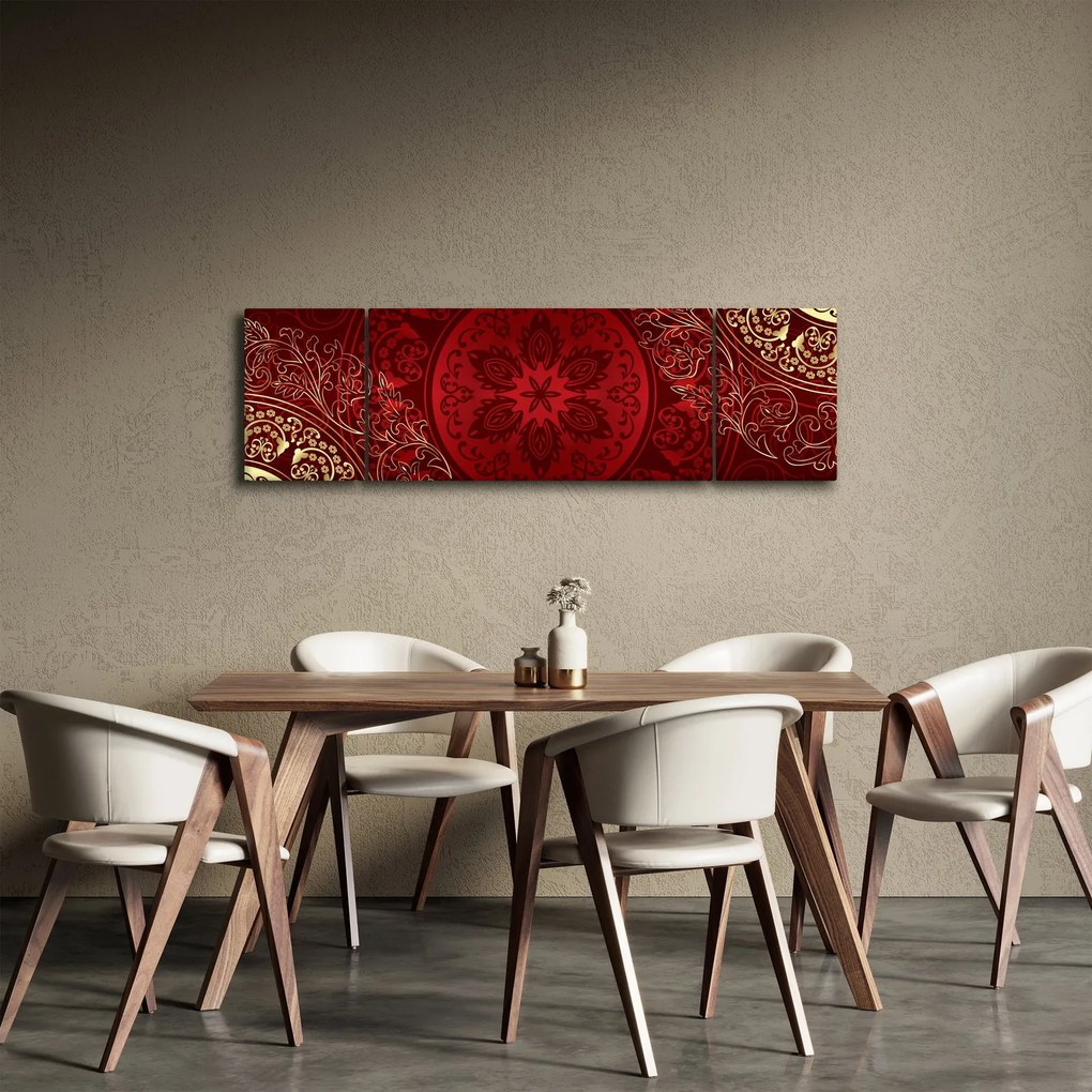 Obraz - Złote mandale (170x50 cm)