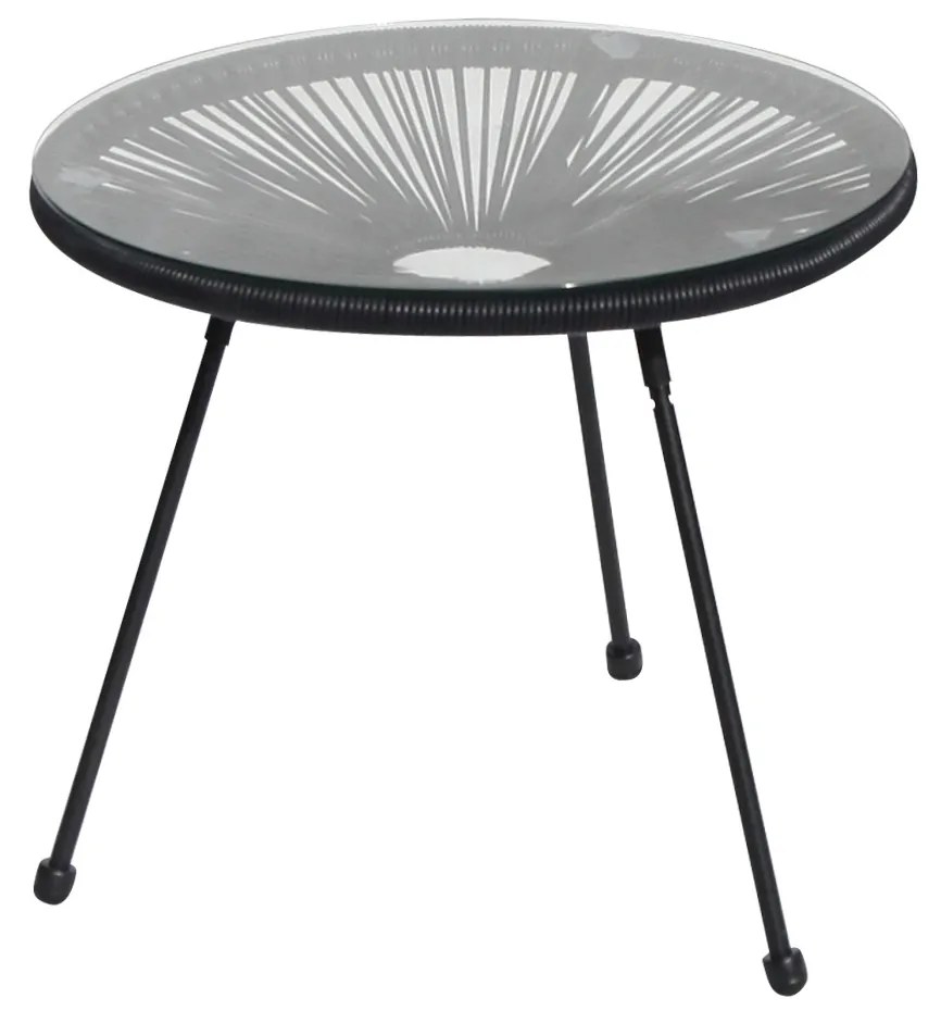 Stolik żyłkowy Arthur 48 cm grafitowy PATIO