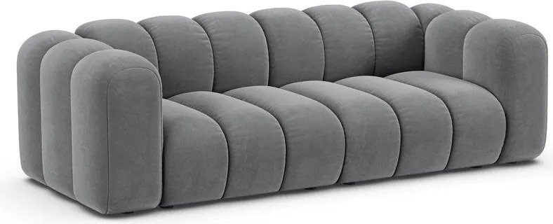 Jasnoszara sofa 228 cm Lupine – Micadoni Home