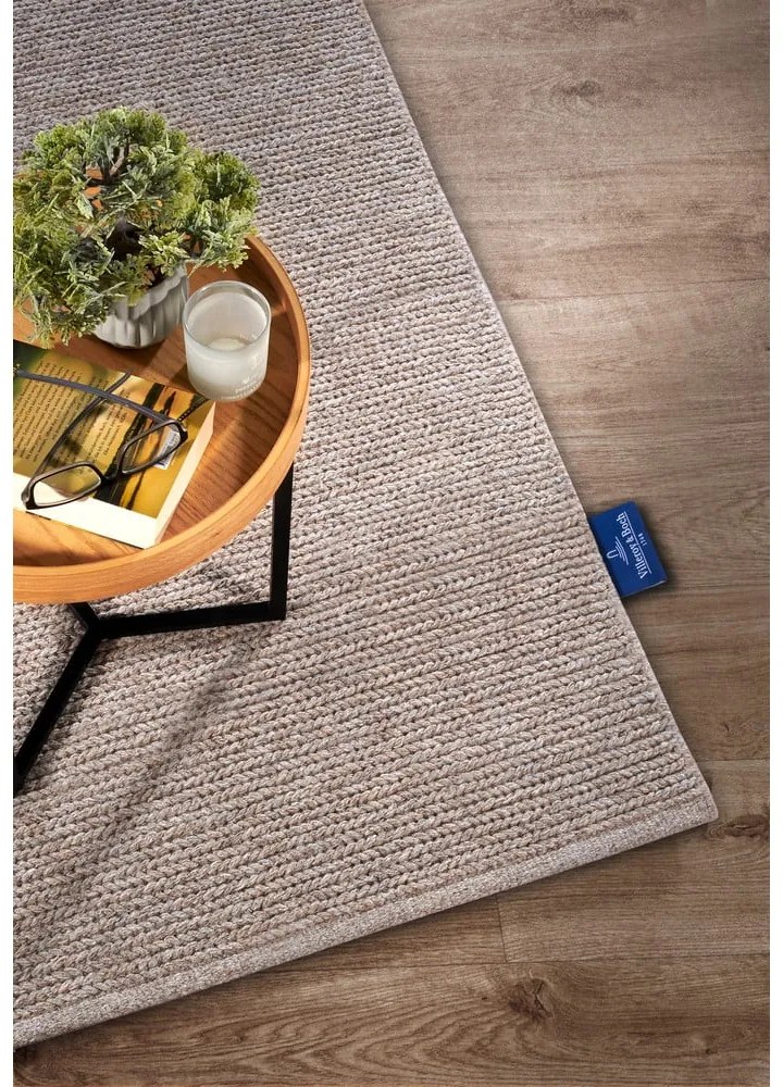 Jasnobrązowy wełniany dywan tkany ręcznie 80x150 cm Francois – Villeroy&amp;Boch