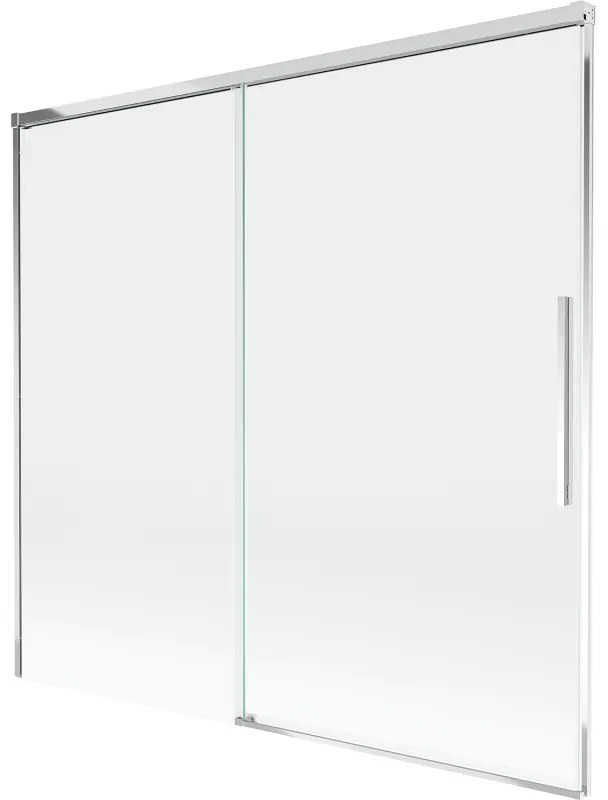 Mexen Rox parawan nawannowy 2-skrzydłowy rozsuwany 170 x 150 cm, transparent, chrom - 8C9-170-001-01-00