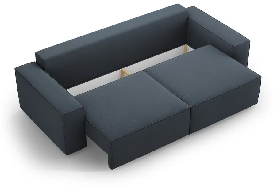 Niebieska rozkładana sofa 247 cm Jodie – Micadoni Home