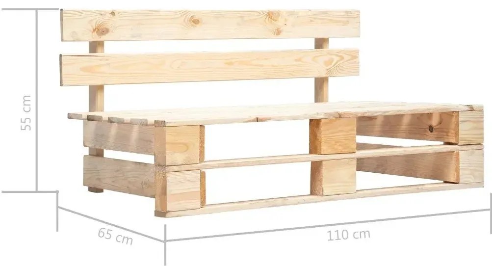 Ławka ogrodowa z palet - Olefix 2X