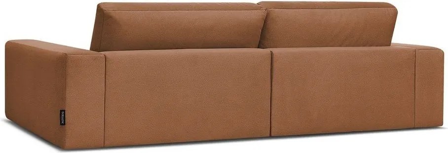 Pomarańczowa aksamitna sofa 276 cm Sierra – Bobochic Paris