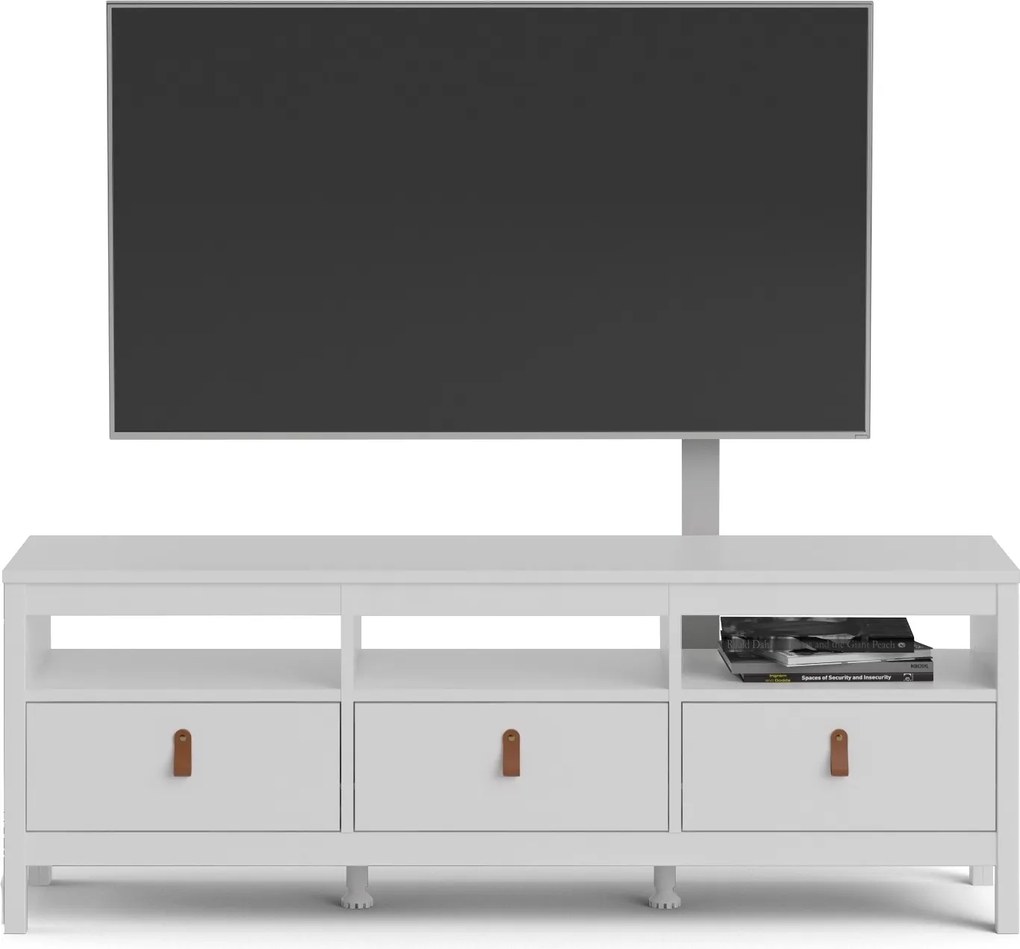 Szafka pod telewizor z szufladami Madrid biały mat