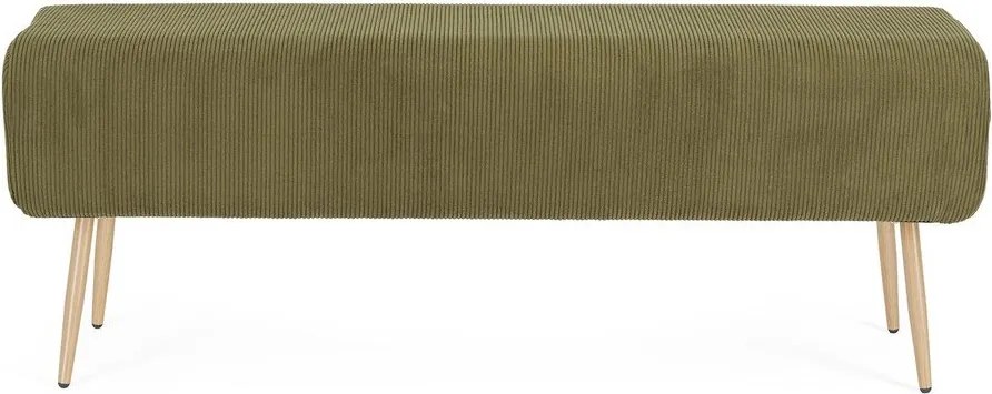 Zielona tapicerowana ławka Olga – Bizzotto