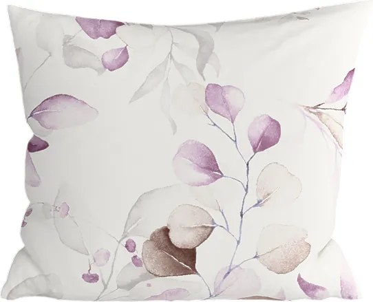 Zestaw 2 szt. dekoracyjnych poszewek na poduszkę z mikrofibry FLORANY 45x45 cm, biały