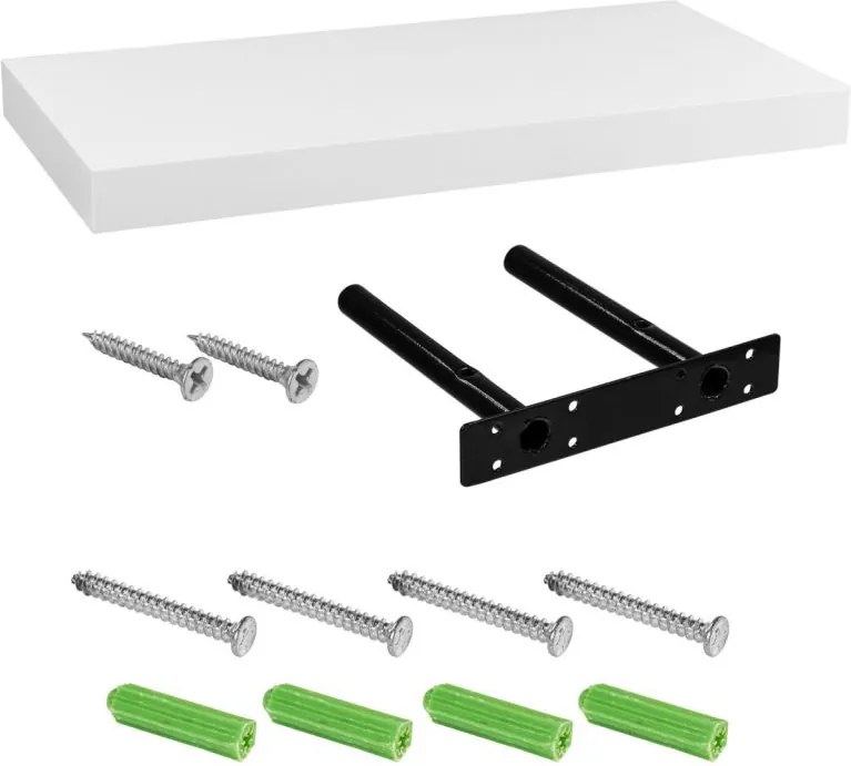 Półka ścienna STILISTA VOLATO - biały matowy 70 cm