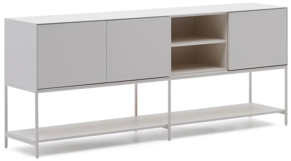 Biała niska komoda 195x80 cm Vedrana – Kave Home
