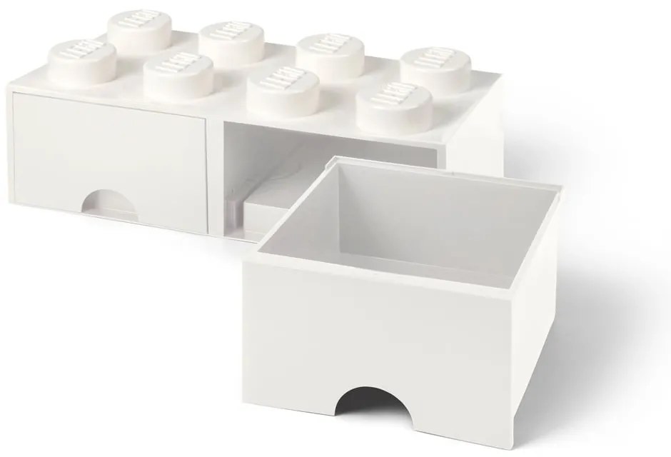 Biały pojemnik z 2 szufladami LEGO®