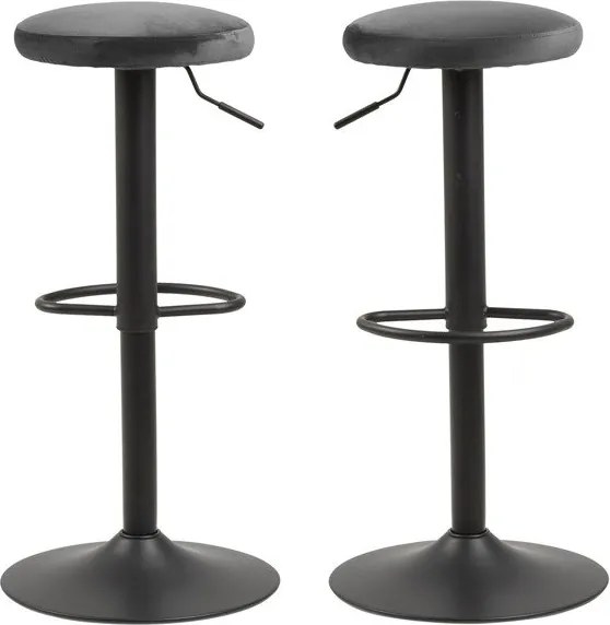 Regulowany hoker z podnóżkiem Finch dark grey