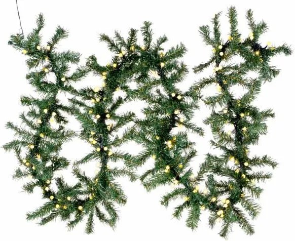 Świąteczna dekoracja - girlanda z oświetleniem,2,7m, 200 LED