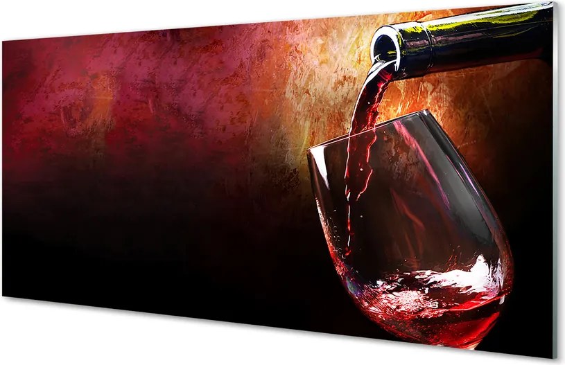 Panel szklany do Kuchni Klasyczne Czerwone Wino